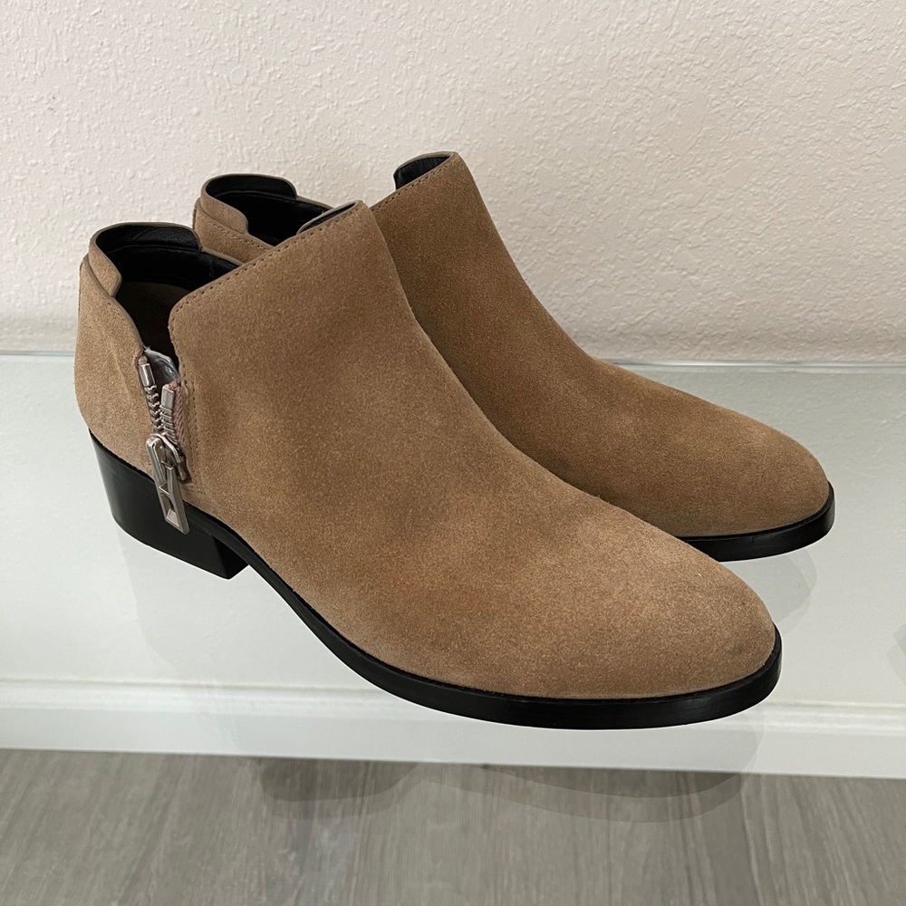 3.1 Phillip Lim Alexa Zip Suede Ankle Bootie